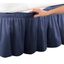 Navy Queen/King Easy Fit Elastic Bed Skirt