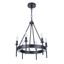 Mini Larrson Black Crystal 6-Light Indoor Chandelier