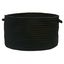 Boca Raton Chic Black 14" Round Polypropylene Utility Basket