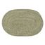 Brown 14x18 Oval Braided Reversible Outdoor Rug