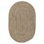 Carrington Tweed Handcrafted Navy & Tan 9' x 12' Oval Outdoor Rug