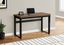 Walnut & Black Contemporary Adjustable Height Desk with Power Outlet