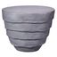 Steel Gray Round Fiberglass Outdoor Side Table