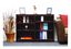 Eco-Friendly Cherry Wood Double Wide Adjustable Bookcase