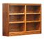 Eco-Friendly Dry Oak Wood Bookcase with Adjustable Shelves