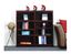 Cherry Finish Double Wide Adjustable Wood Bookcase