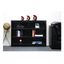 Espresso Finish Solid Wood Adjustable Double Wide Bookcase