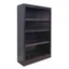 Espresso Adjustable Wood 4-Shelf Bookcase