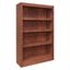 Espresso Finish Adjustable Wood Bookcase, 48" H