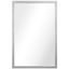 Contempo Polished Silver and Gold Stainless Steel 20" x 30" Wall Mirror