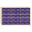 Kids 30-Cubby Birch Storage Unit with Purple Trays