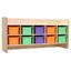 Kids Wall-Mounted Storage with Assorted Pastel Trays