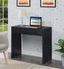 Black 36-Inch Wood Desk with Drawer