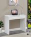 Sleek White 36" Contemporary Desk with Drawer
