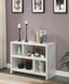 Modern White Faux Marble 3-Tier Console Bookcase