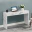 Modern White Faux Marble & Wood 48" Console Table/Desk