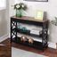 Oxford Barnwood Console Table with Drawer and Shelves