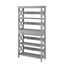 Gray Wood 5-Tier Bookcase with Drawer