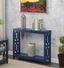 Cobalt Blue MDF Console Table with Storage Shelf