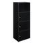 Modern Sleek Black Finish 3-Door Office Storage Cabinet