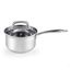 2-Quart Stainless Steel Saucepan with Glass Lid