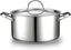 6-Quart Silver Stainless Steel Dutch Oven with Lid