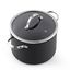 Black 8-Quart Hard Anodized Nonstick Stockpot with Glass Lid