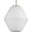 Copeland 10" Brushed Nickel Pendant with Geometric Opal Glass Shade