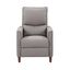 Alder Light Grey Metal Reclining Accent Chair