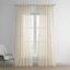 Cotton Seed Faux Linen Sheer Curtain Panel, 50x108