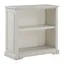 Antique White Solid Wood Classic 2-Shelf Bookcase