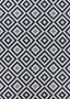 Afuera Flat-Woven Black Synthetic 3'11" x 5'7" Indoor/Outdoor Rug