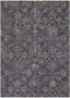 Navy and Sapphire Synthetic Stain-Resistant Area Rug