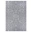 Monte Carlo Grey-Ivory Floral Synthetic Area Rug 5'3" x 7'6"