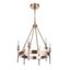 Satin Brass 6-Light Mini Candle Chandelier