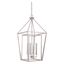 Polished Nickel 32" Transitional Foyer Pendant Light