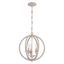 Elegant Mini Crystal Beaded Globe Chandelier in White