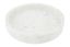 Elegant 12" Round White Marble Serving Tray with Raised Edge