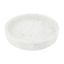 Elegant 12" Round White Marble Serving Tray with Raised Edge