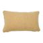 Beige Cotton Canvas Lumbar Pillow Cover 12" x 20"