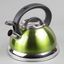 Chartreuse Stainless Steel Whistling Tea Kettle with Insulated Handle