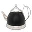 Nobili 2.0 Qt. Black Stainless Steel Tea Kettle with Infuser