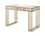 Smoky Mirrored Champagne Finish Executive Desk with Drawer