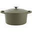 Matte Green 5-Quart Enameled Cast Iron Dutch Oven with Lid