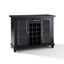 Cambridge 30" Black Hardwood Sliding Top Bar Cabinet