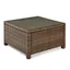 Bradenton Brown Wicker and Steel Square Coffee Table
