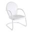 Griffith Vintage White Powder-Coated Steel Outdoor Chair