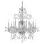 Elegant Spectra Crystal 8-Light Chandelier in Polished Chrome