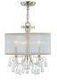 Etruscan Teardrop Mini Crystal Chandelier in Polished Chrome