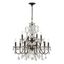 Butler 12-Light English Bronze Crystal Chandelier